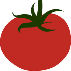 Abstract Hand Drawn Tomato Illustration
