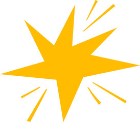 Rounded starburst with soft glowing accents