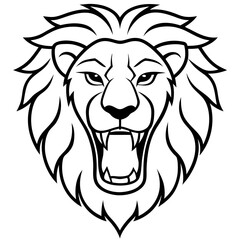 lion head vector