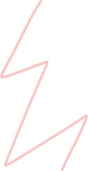 Naklejka premium Hand Drawn Zigzag Line with Angular Points for Modern Decor
