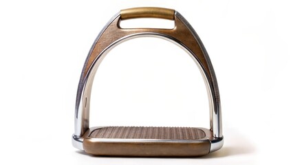 Equestrian Stirrup isolated on white background, horse equipment, horse equipment