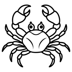 Stylized Crab Drawing