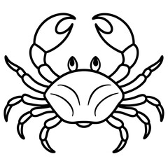 Stylized Crab Drawing