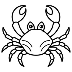 Fototapeta premium Stylized Crab Drawing