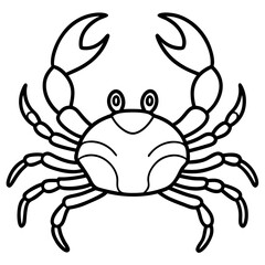 Stylized Crab Drawing