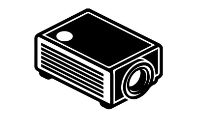 vector illustration of a black and white cube