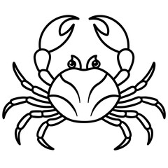 Stylized Crab Drawing