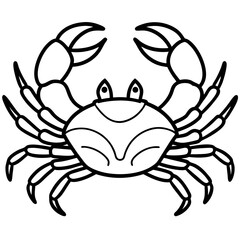 Stylized Crab Drawing