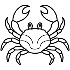 Stylized Crab Drawing