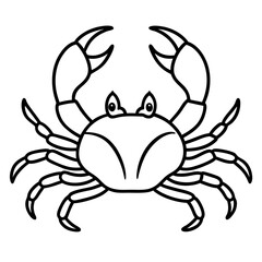 Stylized Crab Drawing