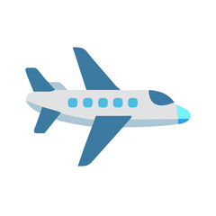 Illustration of an airplane isolated on black, showcasing transportation and travel