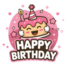 birthday card with cake