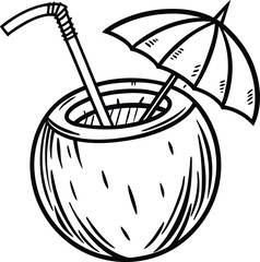 Coconut beach tree, palm tree, beach, summer coconut vector. vector design that is very etc.