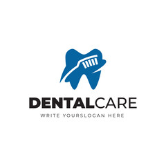 Dental Care Logo Template Design Vector.