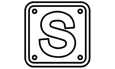 vector illustration of a symbol of a dollar sign