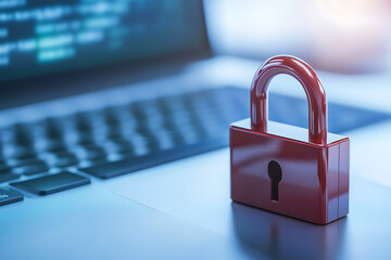 Cybersecurity measures office setting photo digital environment close-up view data protection awareness