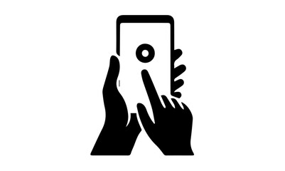 hand holding smartphone