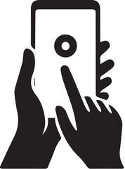 hand holding a tablet pc