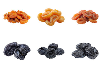 Dried Fruits Variety Apricots and Prunes