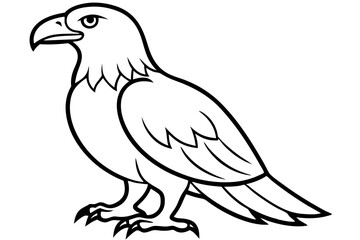 Obraz premium Soaring Eagle Linework
