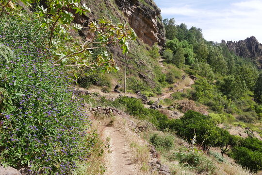 Berglandschaft auf Santo Ant&aacute;o in Kap Verde