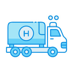 Isolated Hospital Delivery Truck Icon Vector Illustration on Black Background