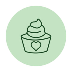 Cupcake vector, pixel perfect, illustrator file 
 