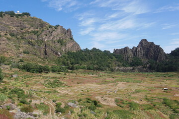 Vulkan Krater Caldera Cova auf Santo Antão in Kap Verde © Falko Göthel