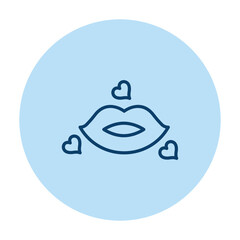 Love Lip vector, pixel perfect, illustrator file 