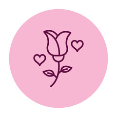 Rose vector, pixel perfect, illustrator file 
