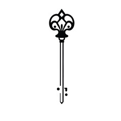 Vintage key drawing antique key illustration decorative key design old key clipart key image graphic © Ultimate