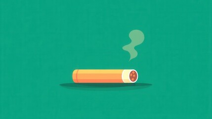 Broken Cigarette Symbolizing Quitting Smoking and New Beginnings