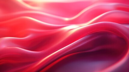 Obraz premium Intricate folds of vibrant crimson silk.