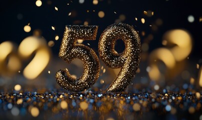 Glittering Gold 59 in Sparkling Celebration Theme Background