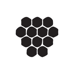 Honeycomb Icon - Bee Hive Hexagon Pattern Vector