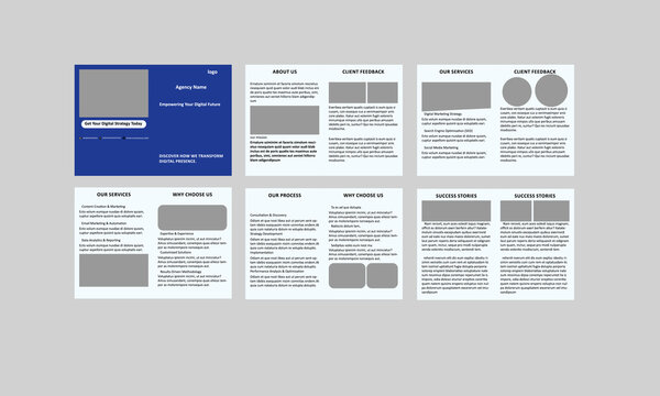 professional brochure for digital marketing agency 