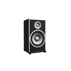 Obraz premium Modern Black Stereo Speaker with Two Drivers