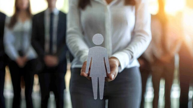 Fototapeta hr generalist handling recruitment process in busy office environment