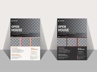 New modern real estate flyer design template ,open house flyer design,Realestate business flyer design template