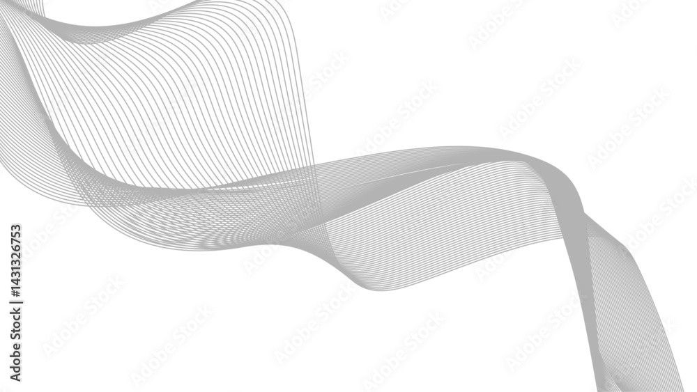 Poster abstract wave element for design. digital frequency track equalizer. wave with lines created using b