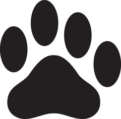 Different animal paw print vector illustrations