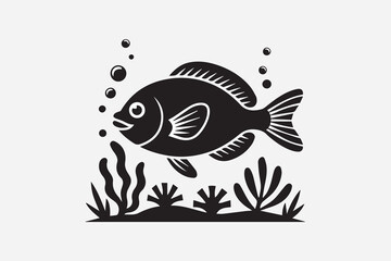 ocean fish illustration vector
