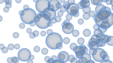 Soft blue bubbles float on a white background. Ideal for presentations, websites, and more.