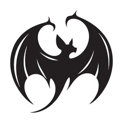 Professional bat silhouette illustration, designed for seamless integration across media – bat silhouette – bat vector – bat illustration – silhouette of bat – bat icon

