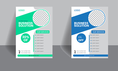Modern Business Service Flyer Template &ndash; Corporate Marketing Design.