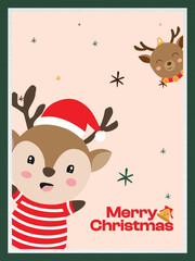 CHRISTMAS REINDEER POSTER 1