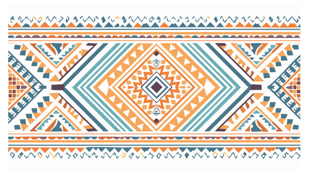 Geometric tribal pattern vector