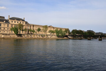 View on the quays of the seine in Paris