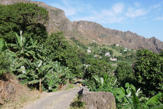 Landschaft auf Santo Ant&aacute;o in den Kap Verden