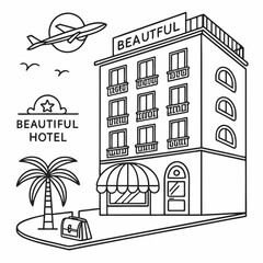 Fototapeta premium vector illustration of a city